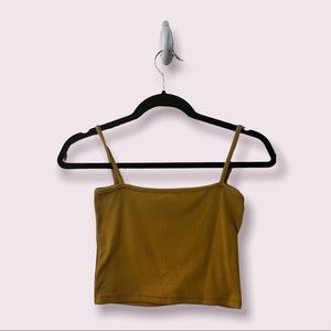 Brandy Melville Yellow Crop Top